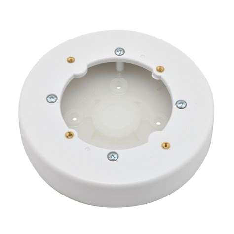 legrand wiremold 4 in non metallic circular fixture box white|wiremold nmw4.